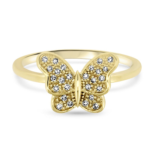 Butterfly Diamond Ring