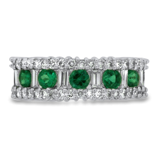 Diamond and Emerald Ring