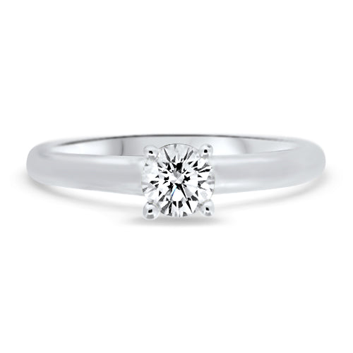 Round Solitaire Diamond Engagement Ring