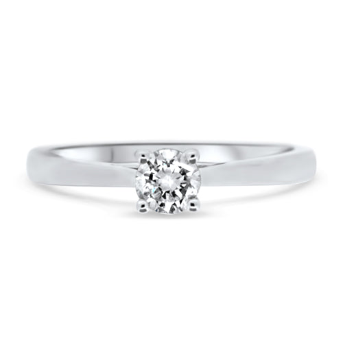 Round Solitaire Diamond Engagement Ring