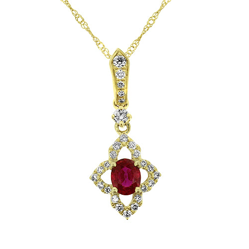 Ruby & Diamond Pendant