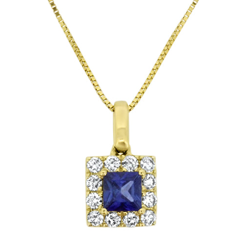 Sapphire and Diamond Pendant