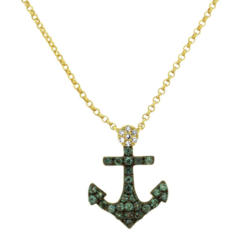 Alexandrite Anchor Necklace