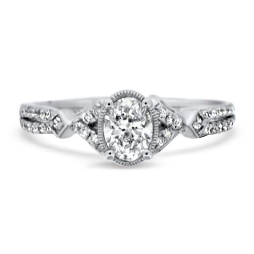 Oval Diamond Engagement Ring
