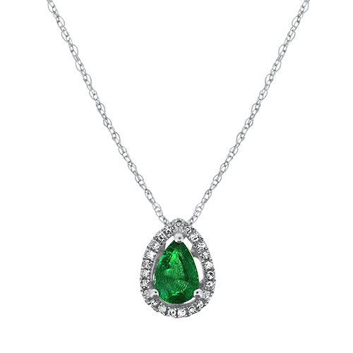 Emerald and Diamond Pendant