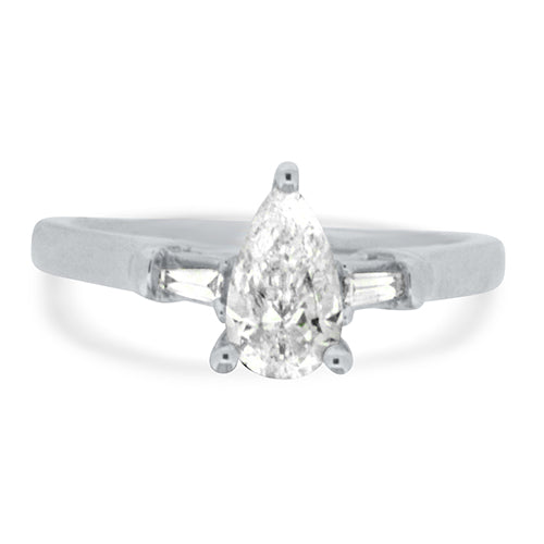 Pear Diamond Engagement Ring