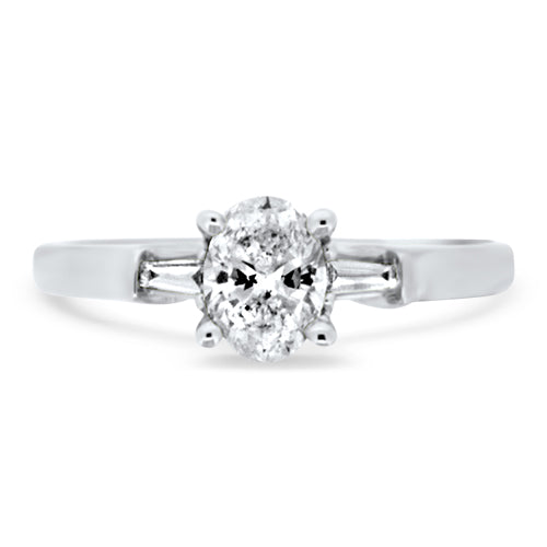 Oval Diamond Engagement Ring