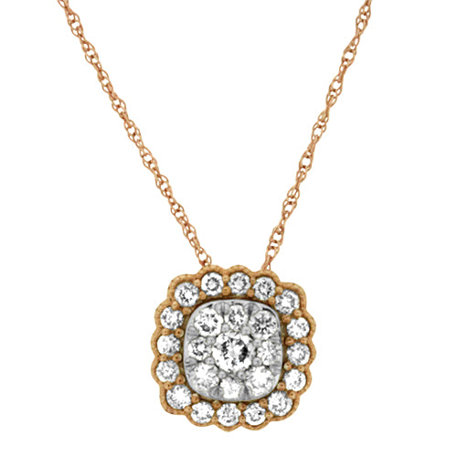 Rose Gold Diamond Pendant