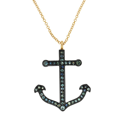 Anchor Sapphire Necklace