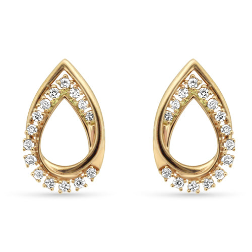 Rose Gold Diamond Earrings