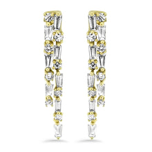 Load image into Gallery viewer, Yellow Gold Diamond Dangle Earrings
