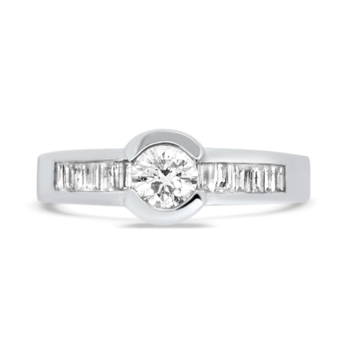 Bezel Set Diamond Ring