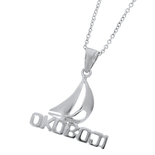 Sterling Silver Okoboji Sailboat Charm