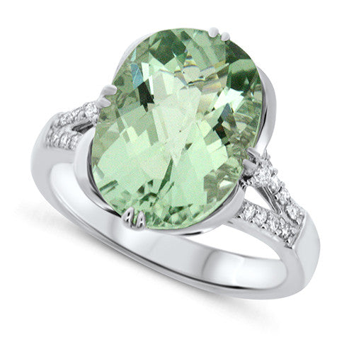 Green Amethyst Ring