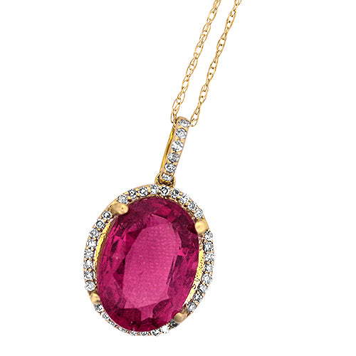 Pink Tourmaline Pendant