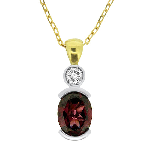 Rhodolite Tourmaline Pendant