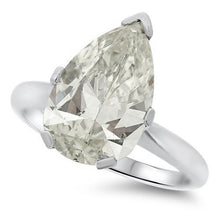 Load image into Gallery viewer, 5.00ct Pear Cut Diamond Solitaire Ring

