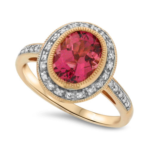 Pink Tourmaline Ring