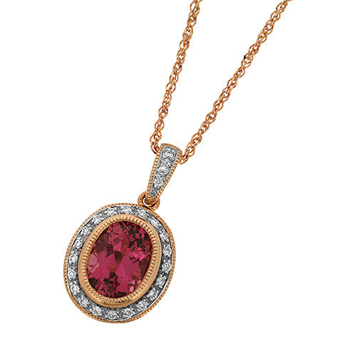 Pink Tourmaline Pendant