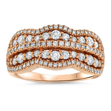 Load image into Gallery viewer, Diamond Rose Gold Fashion Ring
