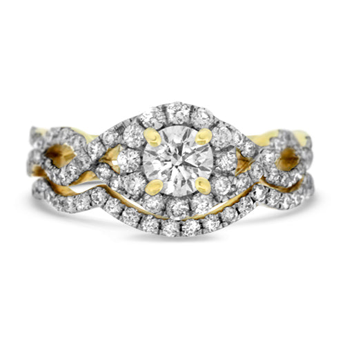 Yellow Gold Wedding Set