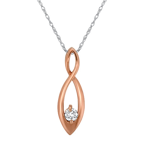 Rose Gold Diamond Pendant