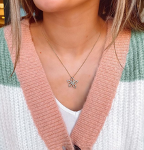 Load image into Gallery viewer, Diamond Flower Pendant
