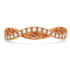 Rose Gold Diamond Band