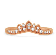 Rose Gold Diamond Stacking Band