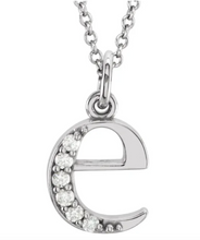 Load image into Gallery viewer, Gold Initial Necklace with Diamond Accent
