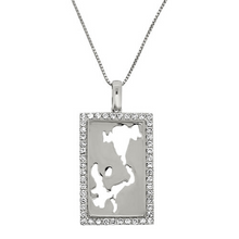 Load image into Gallery viewer, Great Lakes Yellow or White Gold &amp; Diamond Pendant
