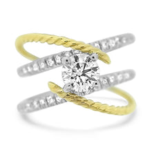 Load image into Gallery viewer, Two Tone Diamond Ring
