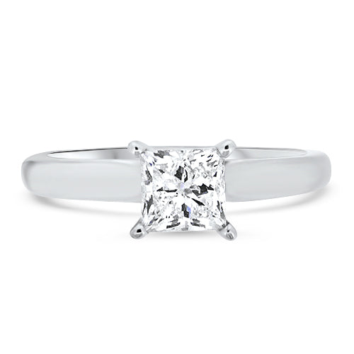 Princess Cut Solitaire Diamond Ring