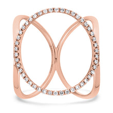 Load image into Gallery viewer, Rose Gold Diamond Fashion Ring
